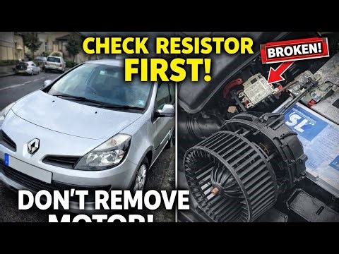 Renault Clio Mk3 Heater Fan Not Working? Blower Motor Removal & Resistor Fix