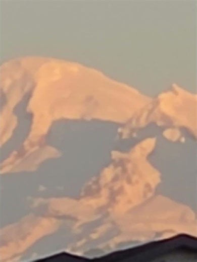 Steam venting from Mount Baker in Washington State