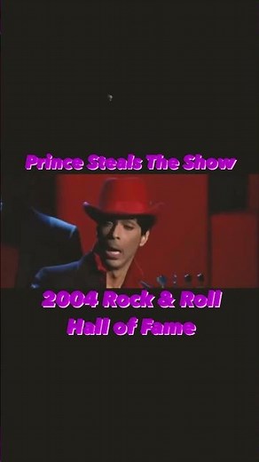 Prince Steals the show at 2004 Rock & Roll Hall of Fame. While my guitar gently weeps