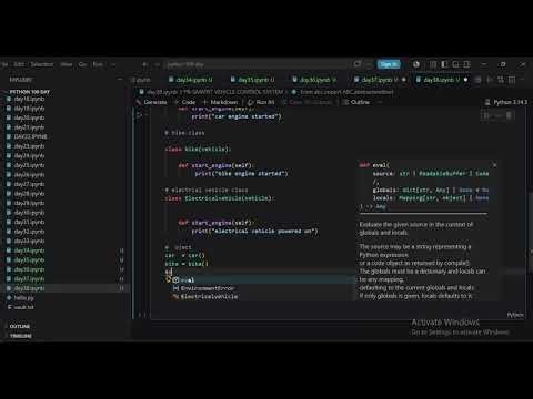 Day 38: Smart Vehicle Control System | Python OOP
