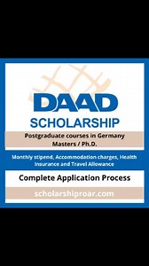 DAAD Scholarships 2025 Apply today. Please visit our website scholarshiproar.com for step by step application process. Link in description. #daadscholarships #studyingermany #studyabroad #ScholarshipRoar | Scholarship Opportunities | Facebook