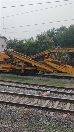 Railway track maintenance machine | #railway #track #machine #train