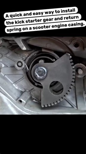 Starter Lever Spring Assembly for Automatic Motorcycles. KickStarter #MachineAssembly #WorkshopLife
