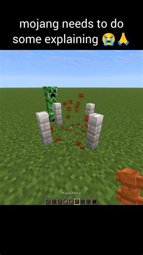 Minecraft fence moment