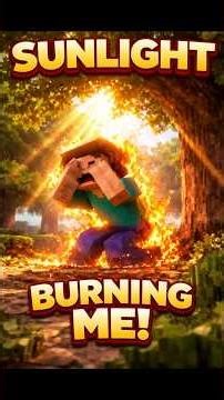 minecraft but sunlight burn me #minecraft