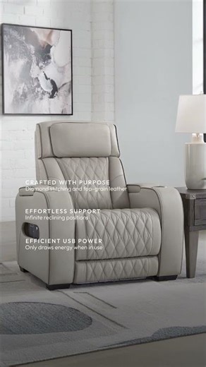Boynton Power Reclining | Leather + Heat + Massage | Alabama Furniture Market