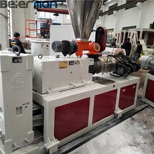 [Hot Item] 65mm Plastic PVC Pipe Profile Granule Making Production Machine Sjz65 Vertical Separated Gearbox Sjsz-65/132 Conical Twin Screw Extruder