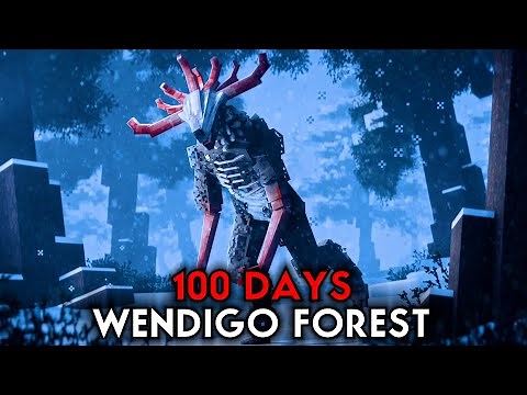 Surviving 100 Days in the Wendigo Forest In Minecraft (Full Movie)
