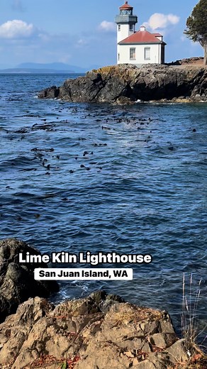 Perched on the rugged cliffs of San Juan Island, Lime Kiln Lighthouse is one of the most scenic spots in Washington—and one of the best places in the world to see wild orcas from shore! 🐋 Built in 1919, this lighthouse has guided ships for over a century while offering visitors breathtaking views of the Salish Sea. #pnw #pacificnorthwest #SanJuanIslands #explorewashington | Compass Outdoors