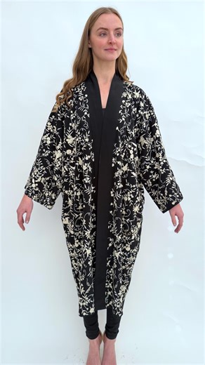 Vintage Embroidered Robe Kimono - Etsy