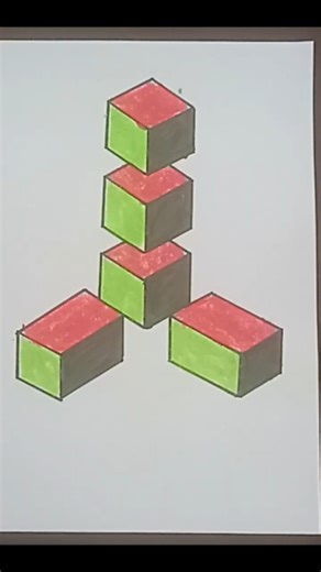 How to draw shape over shape #diyart #Art #easydrawing