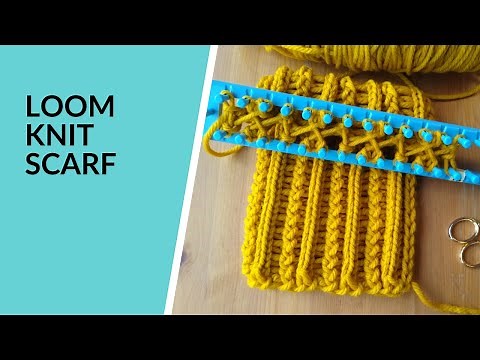 Loom Knit Figure 8 Mix Scarf | Double Loom Knitting | Magic Knot