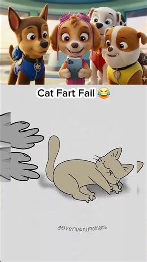 UNBELIEVABLE! PAW Patrol’s Reaction to a Giant Cat! #cool #respect #super