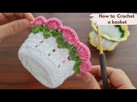 Very easy VERY NICE IDEA! How to Crochet a basket