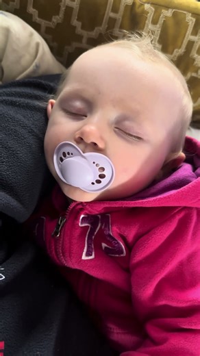 peaceful nap — baby kayla sleeping in mommy’s lap 😴💕
