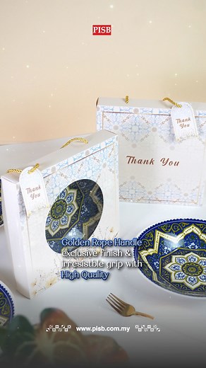 ✨ Premium | Elegan | Mewah ✨ Serikan majlis, abadikan kenangan bersama siri doorgift PISB terbaru — Pinggan Seramik 8" Moroccan! ✨ Kini tersedia di PISB dengan corak tradisi mewah yang penuh gaya dan makna! 🎀 Kualiti Premium: seramik tahan lasak dan kapasiti saiz besar (8 Inci). 💫 Set Eksklusif: tersedia bersama kotak hadiah dan Tag "Thank You" secara percuma! ♻️ Sesuai untuk kegunaan harian: sup, buah-buahan dan pemanis mulut. Kini tersedia di cawangan fizikal dan atas talian! Dapatkan segera