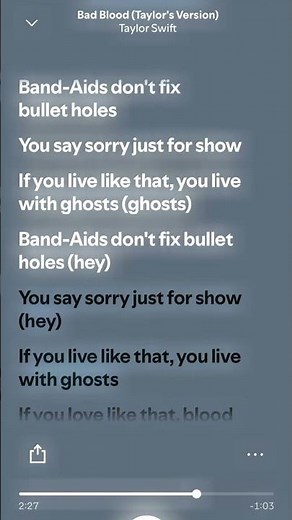 “Bad Blood” - Taylor Swift (Official lyrics) #fyp #viral #blowup #lyrics #trending #goviral #foryou