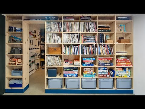 Making a large room divider / bookshelf / built-in DIY