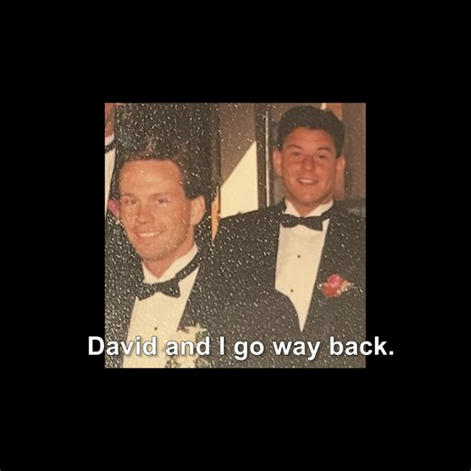 One of my very best friends on the podcast!!! Season 2, Episode 30, The Blessing of Friendship, Meet David- Now playing, on The Enemy of Light and Dark Podcast. Video Description: A photo of Stephen and David as young men in their twenties, whooshes into view, as though from a memory or dream sequence in a retro television show. They wear tuxedos for David's wedding, both looking quite dapper and handsome. Next, a photo of the two friends, years later and still handsome in casual clothing, grinn