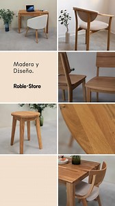 Inspírate con nuestros muebles de madera de roble y encuentra el mueble perfecto para cada espacio. ¡Visítanos ahora! 🤎 | ROBLE STORE