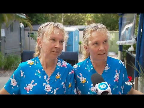 Australian Twins Talking in Unison During News Interview Speak Out