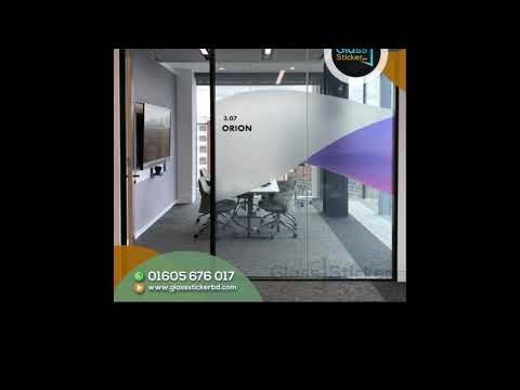 Custom Glass Sticker design