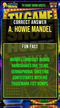 TV Game Show Hosts Trivia #Shorts