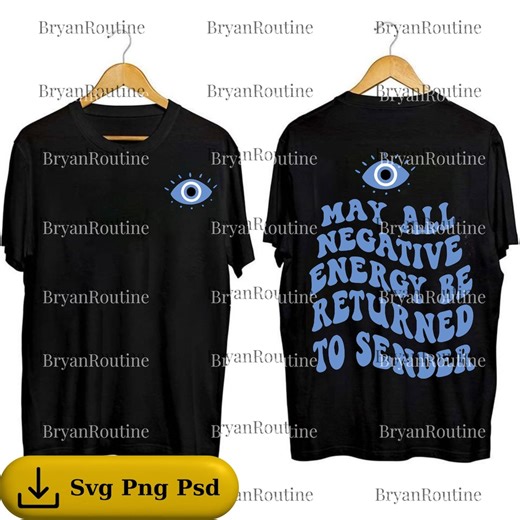 Evil Eye PNG Svg Digital File, May All Negative Energy Be Returned Clipart, Women's Spiritual Aesthetic Printable, Protective Design - Etsy Canada