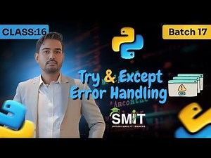 Python Error Handling Explained | try & except Tutorial for Beginners | Class 16 | Saylani Batch 17