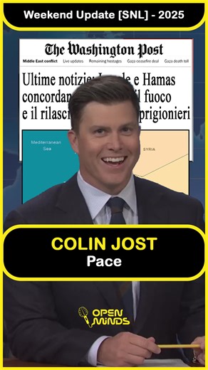 388K views · 8.4K reactions | Pace ☮️  Colin Jost e Michael Che  Tratto dal Weekend Update di SNL, Stagione 51 - Puntata 2 [2025] #openminds #standupcomedy #standupcomedyita #michaelche #colinjost #comicitá #battute #notizie | Open Minds - Stand-Up Comedy | Facebook