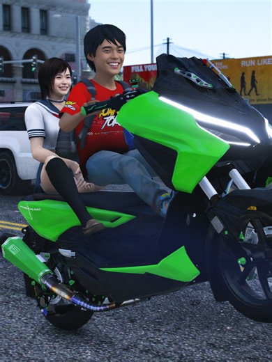 โนบิตะกับเพื่อนผู้หญิงในห้อง - GTA V Roleplay