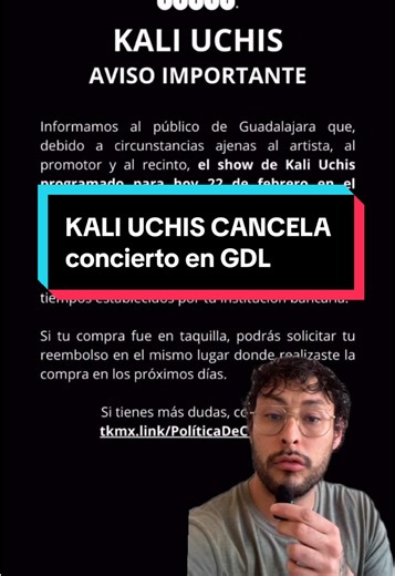 KALI UCHIS cancela su presentación en Guadalajara, concierto que se llevaría a cabo hoy 22 de febrero #muisca #conciertos #festivales #kaliuchis @Kali Uchis #bootcampuntalfredo2