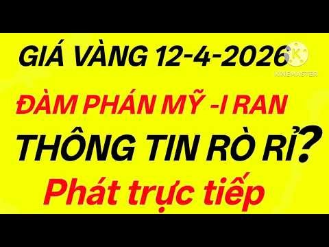 giá vàng 12/4/2026-thông tin đàm phán mỹ iran ra sao ?
