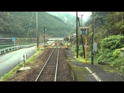 【前面展望】 JR九州 肥薩線 キハ31 八代→人吉 球磨川に沿って