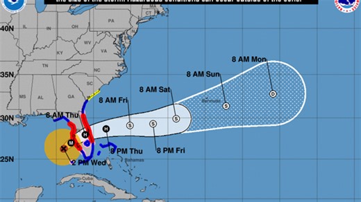 Maps Show Track Of Hurricane Milton As It Makes Landfall In Florida