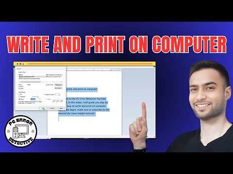 How to Write And Print on Computer - Simple Steps [2025]