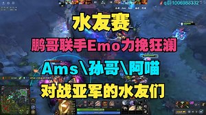 【水友赛】鹏哥联手Emo力挽狂澜，孙哥、Ams、阿喵，对战亚军的水友们_游戏热门视频