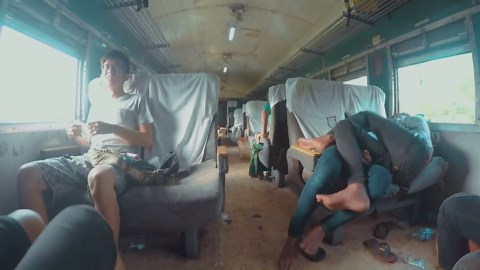 A really bumpy train ride