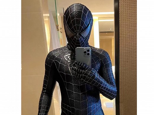 Venom Spiderman Cosplay Costume Black Sam Raimi Spider-man Upgraded Suit With Faceshell & 3D Rubber Webbing，customized Handmade Movie Prop - Etsy