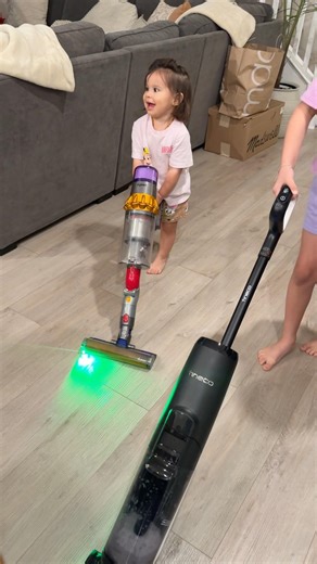 Kid vs baby cleaning showdown #dadlife #family #shorts