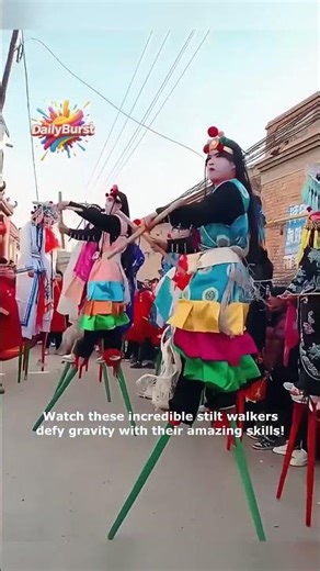 Amazing Stilt Walking Skills You Won't Believe!