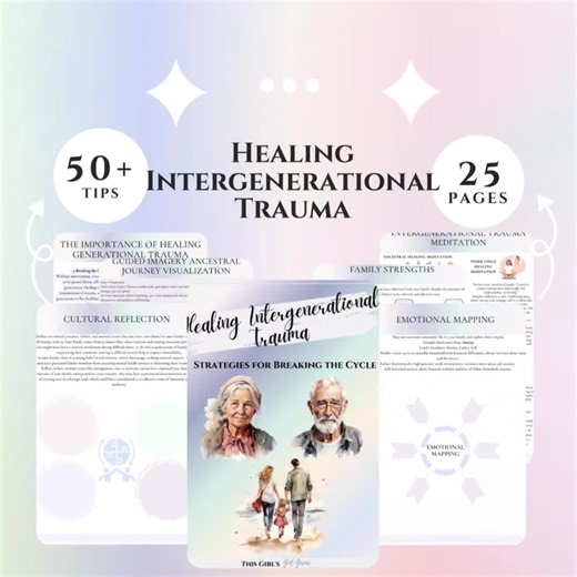 Intergenerational Trauma Worksheets Transgenerational Trauma Workbook Healing Trauma Therapy Worksheets Multigenerational Coping Skills IFS - Etsy