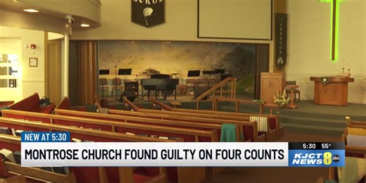 Montrose church found guilty on four counts after allowing unhoused on property
