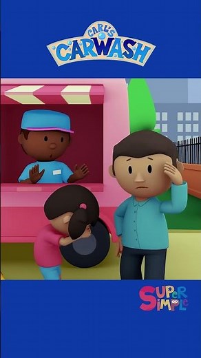 Ice cream splat! Good thing Carl's Car Wash is nearby. #shorts #carlscarwash #kidsvideo