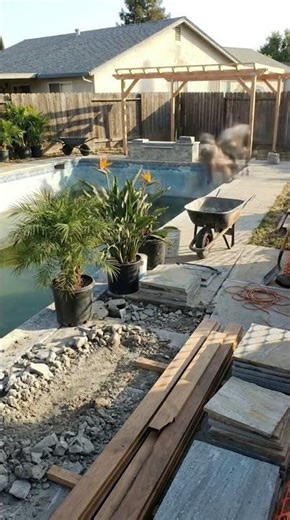 This Poolside Turned Into a Luxury Resort Paradise 🌴✨