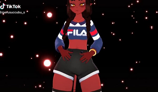 【MMD Meru The Succubus 】On The Bar - Meru