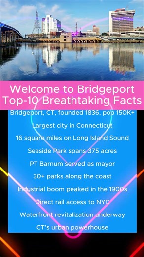 Welcome to Bridgeport, Connecticut: Top-10 Breathtaking Facts #USA #city #Bridgeport #CT