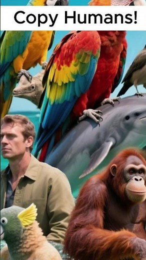 5 Amazing Animals That Can Copy Humans | Talking Birds, Dolphins & More #shorts