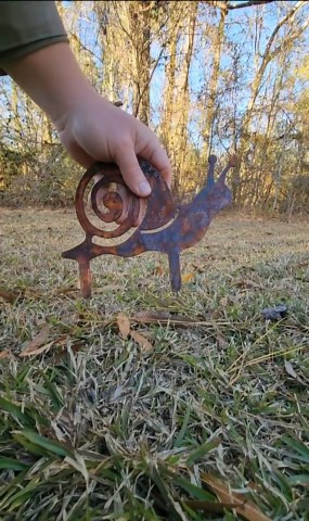 Handmade Metal Snail Garden Art - Rusted Garden Decor - Etsy