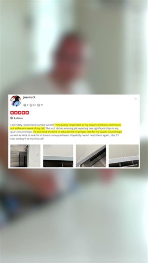 “They Did What No One Else Would!” | Surface Savers Quartz Countertop Repair Review